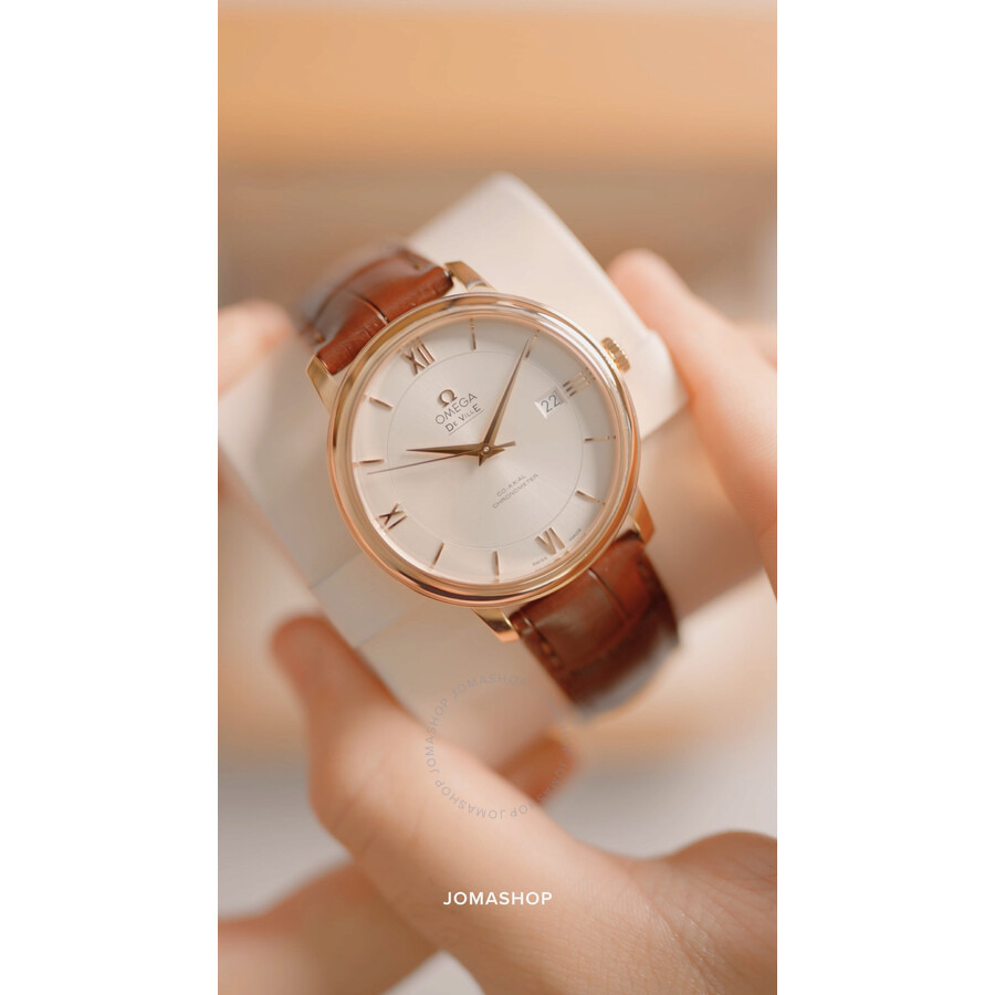 Omega Deville Co-Axial 18kt Rose Gold Automatic Silver Dial Men's Watch 42453402002001 - 4