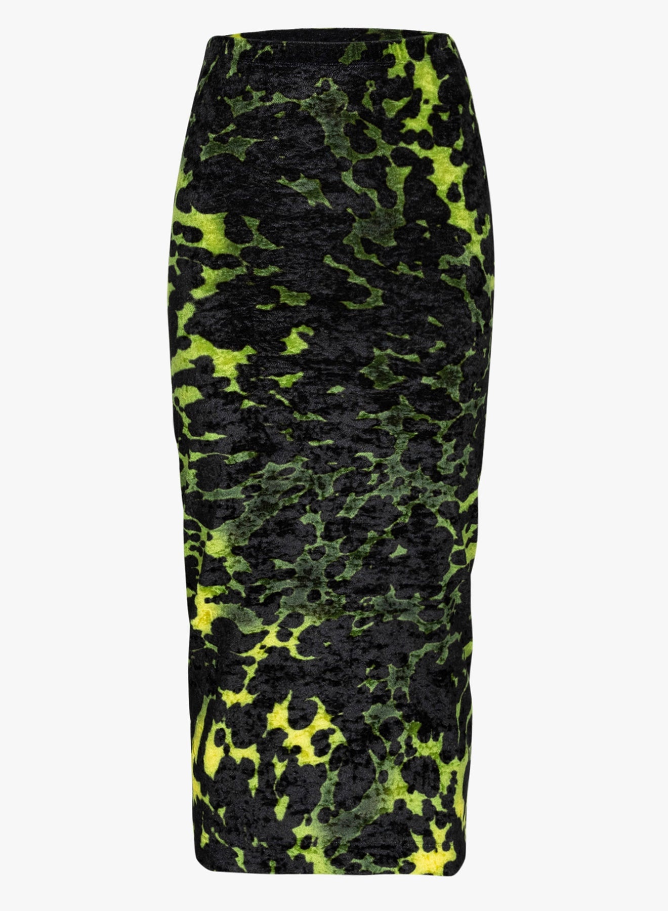 PRINTED VELVET SKIRT - 1