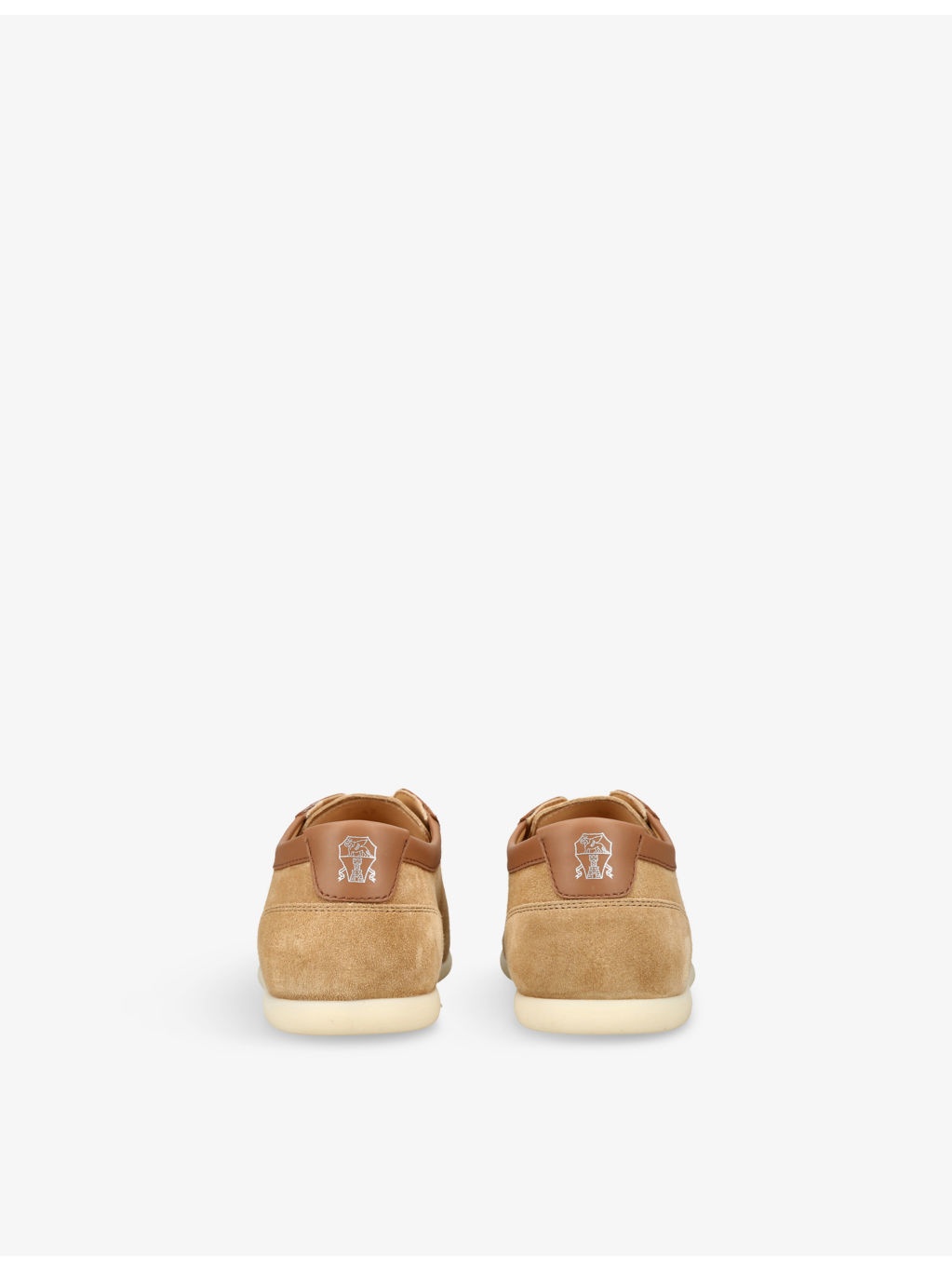 Branded Suede Low-Top Trainers - 4