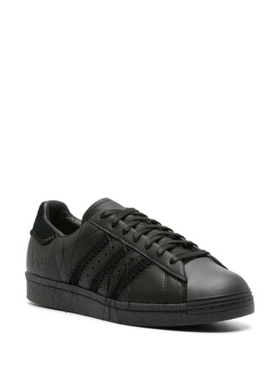 Y-3 x Adidas Superstar lace-up sneakers outlook