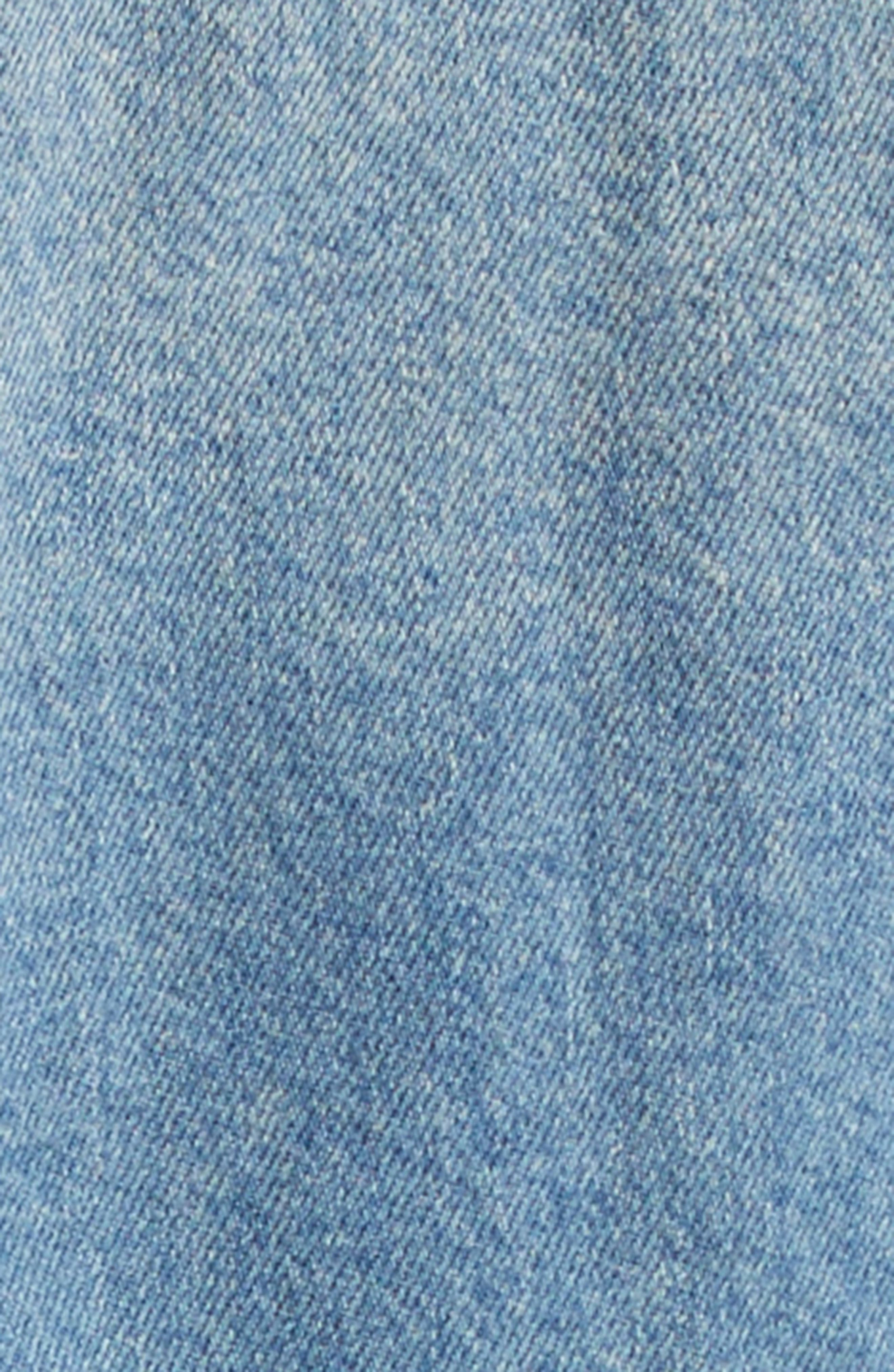 L'AGENCE Vianney High-Low Crop Denim Jacket in Fargo at Nordstrom - 6