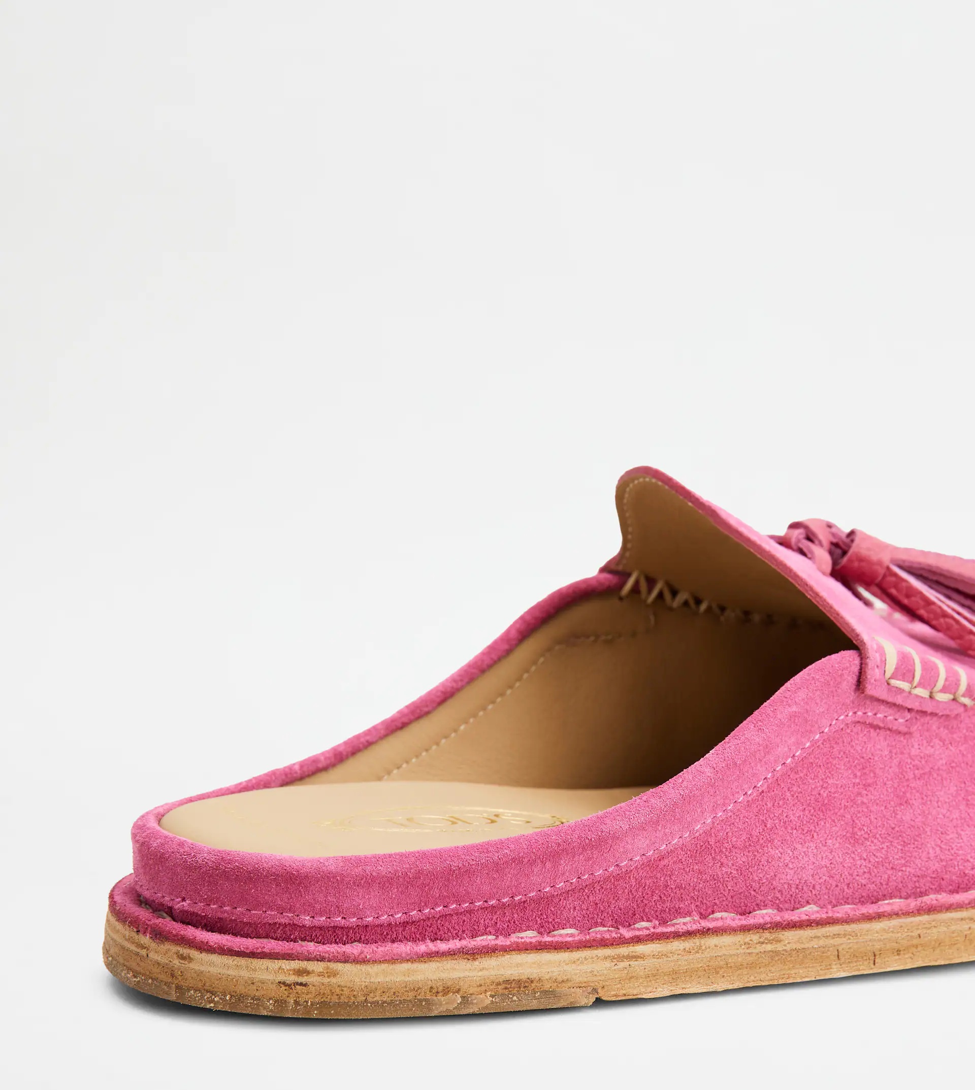SABOTS IN SUEDE - PINK - 7