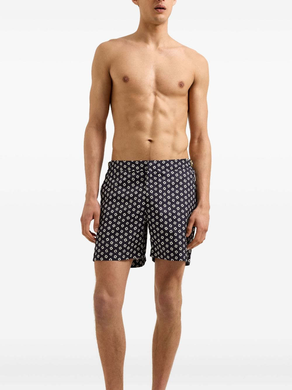 Bulldog geometric-print swim shorts - 3