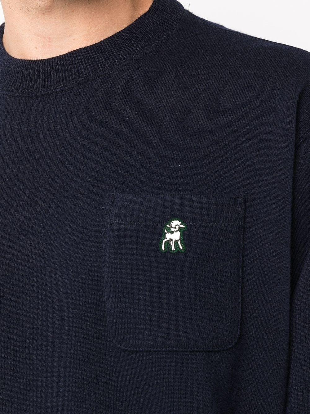 patch-detail sweatshirt - 5