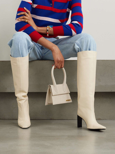 STAUD Wally leather knee boots outlook