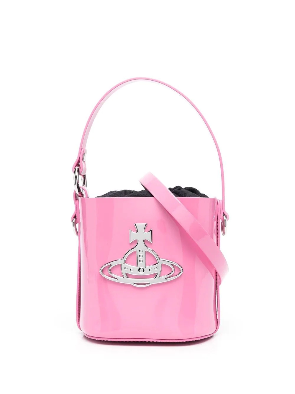 logo-plaque bucket-bag - 1