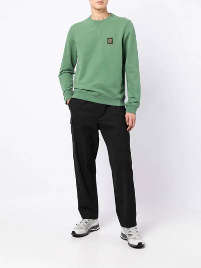 Belstaff logo-patch sweatshirt outlook