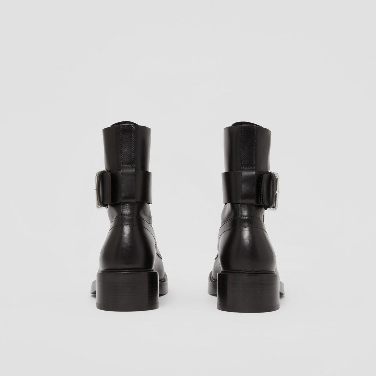 Strap Detail Leather Ankle Boots - 5