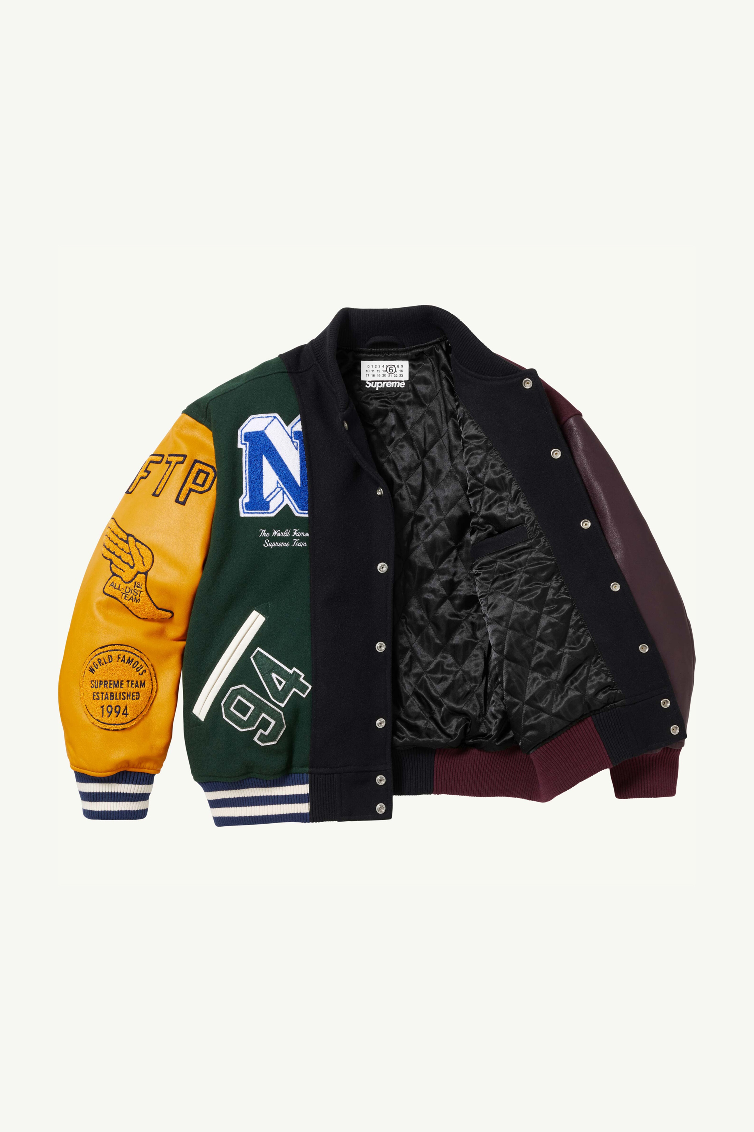 Supreme®/ MM6 Split Varsity Jacket - 3