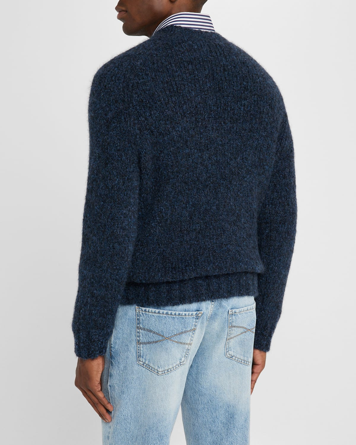 Men's Lofty Wool-Blend Crewneck Sweater - 3