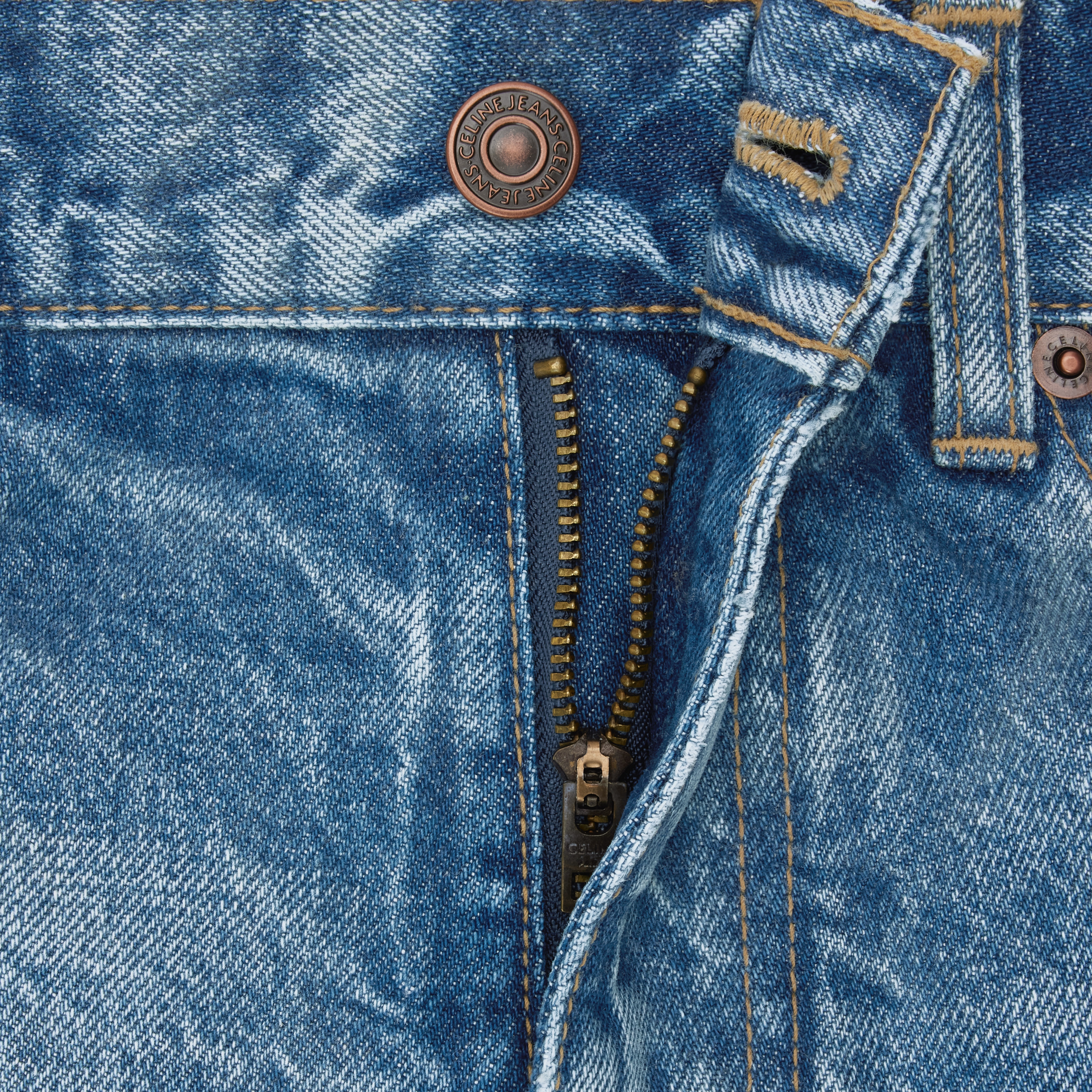CELINE KITTY JEANS IN CLEAR SKY RINSE DENIM | REVERSIBLE
