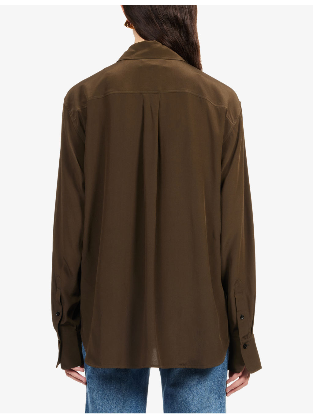 Rouleaux-Trim Silk Blouse - 4