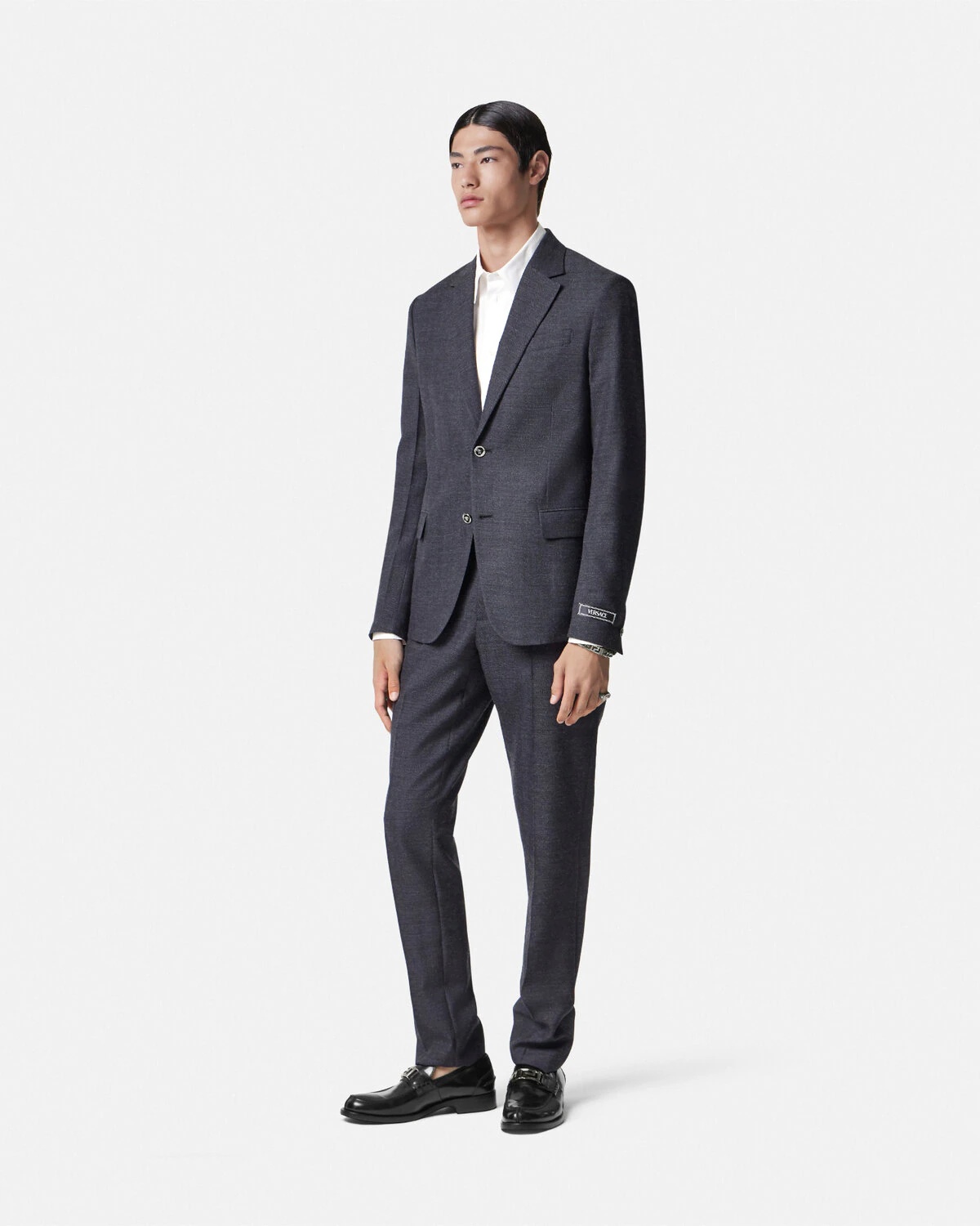 Herringbone Single-Breasted Blazer - 2