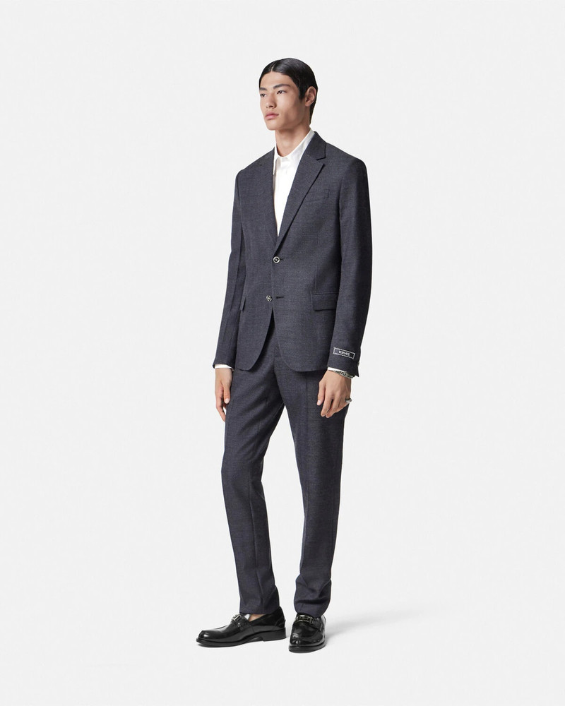 VERSACE Herringbone Single-Breasted Blazer outlook