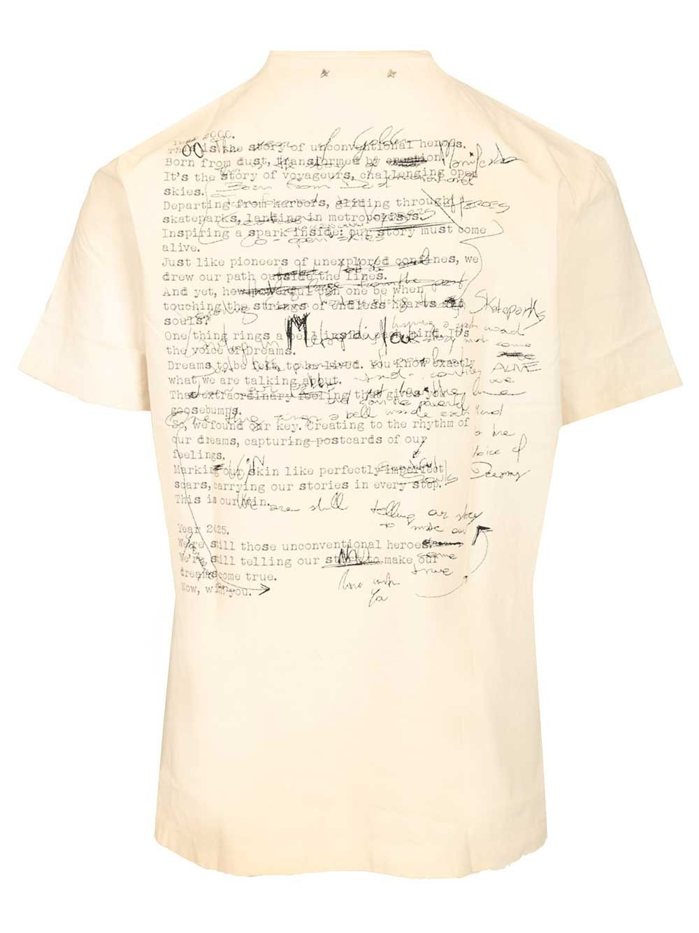 Journey M'S T-Shirt Regular Gauze Cotton Jersey Vintage Treatment With Print Trousers Grey - 2