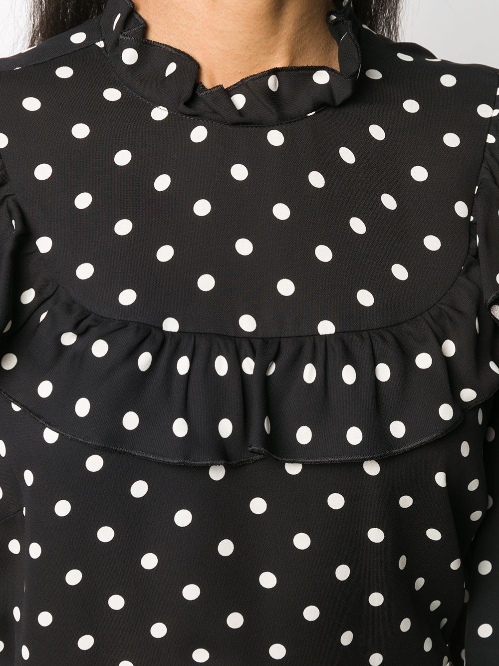 polka dot ruffled top - 5