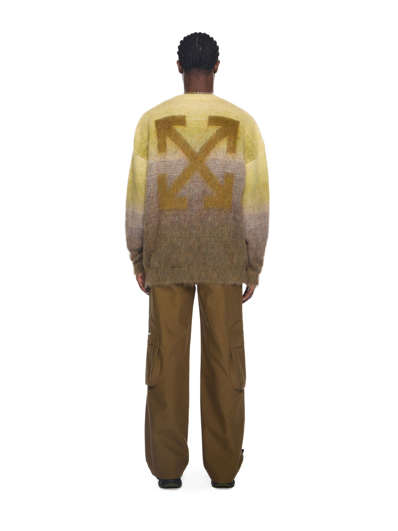 Mohair Arrow Gradient Crewneck Sweater 4