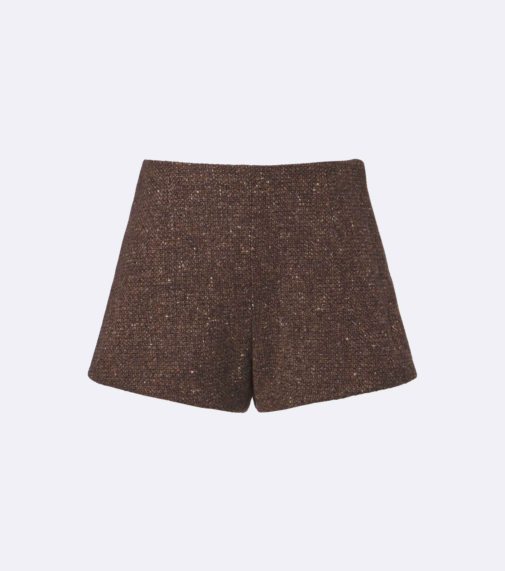 Wool and cashmere-blend bouclé shorts - 1