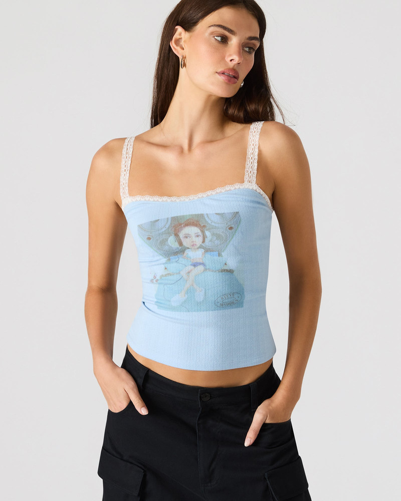 LOVE GOLDIE TANK SURF BLUE 3