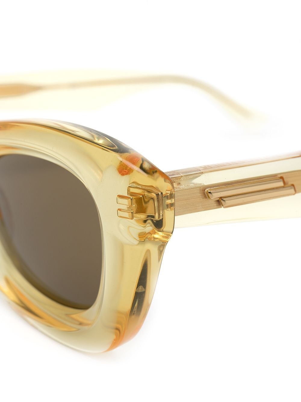 transparent rectangle-frame sunglasses - 3