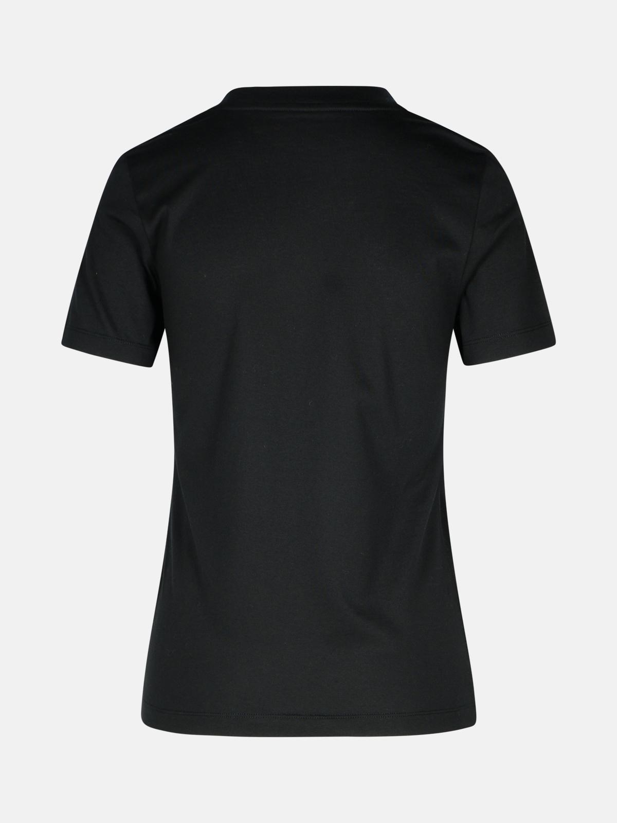BLACK COTTON T-SHIRT - 3