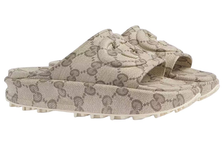 Gucci GG Slide Sandal 'Interlocking G - Beige Ebony' 725535-JAAC6-9742 - 2