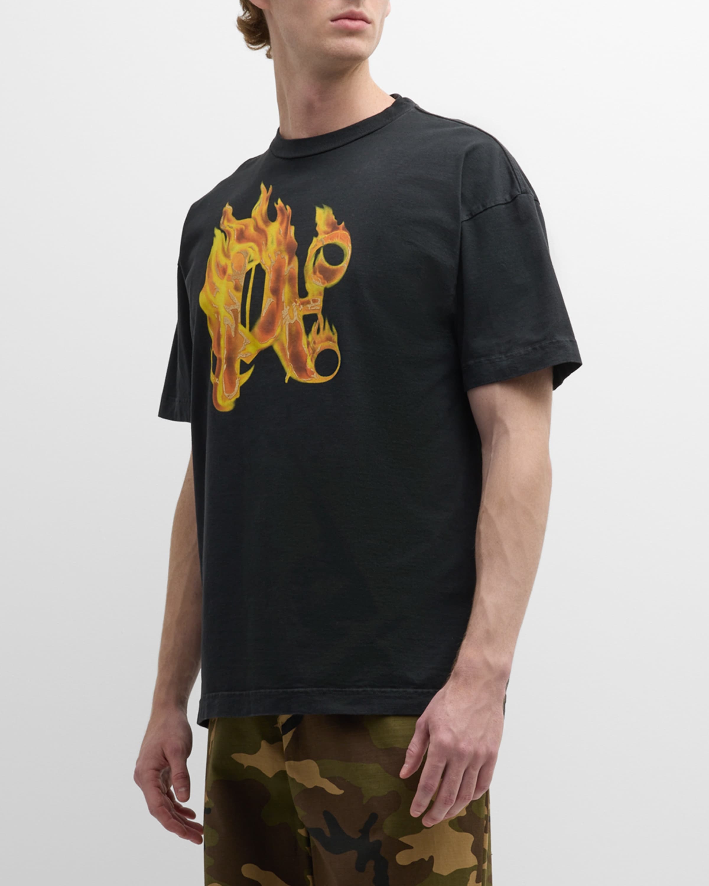 Men's Burning Monogram T-Shirt - 2