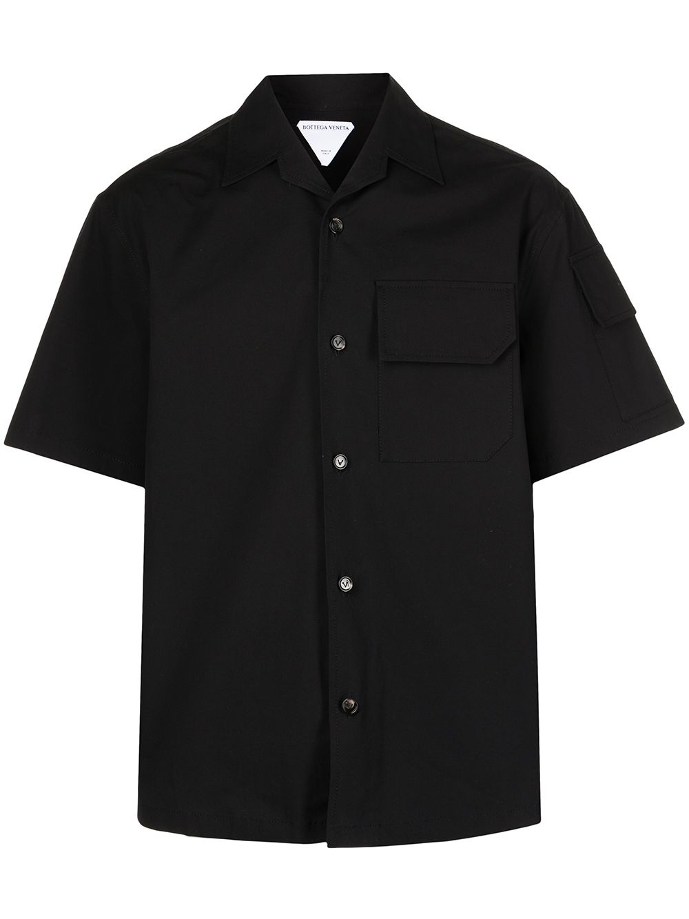 multiple-pocket short-sleeve shirt - 1