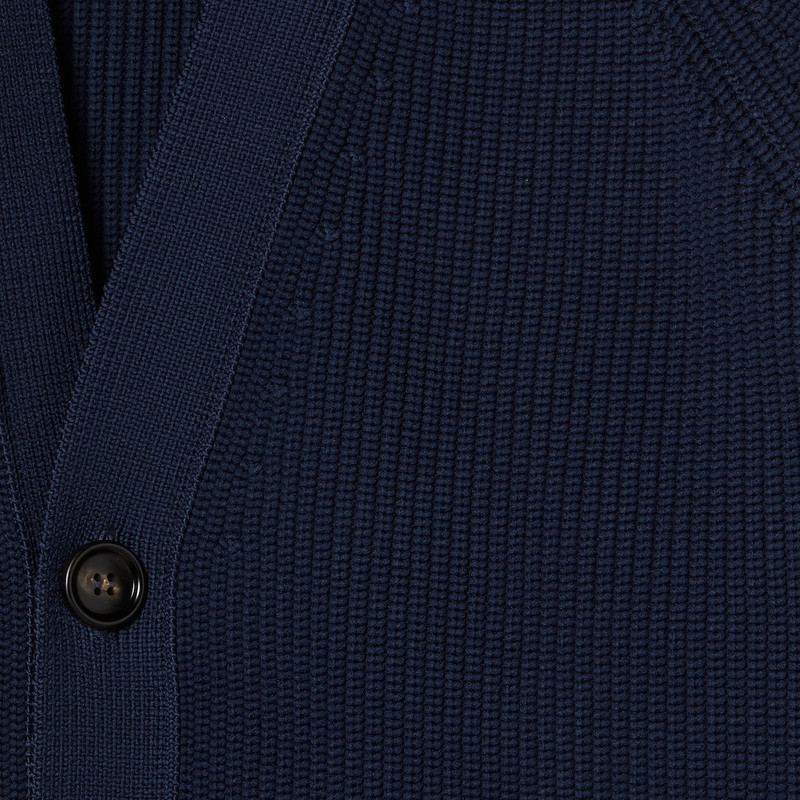 Chunky rib knit cardigan 7