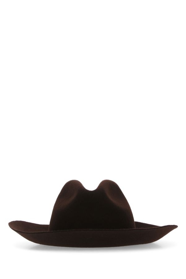 Golden Goose Deluxe Brand Man Brown Felt Fedora Hat - 1