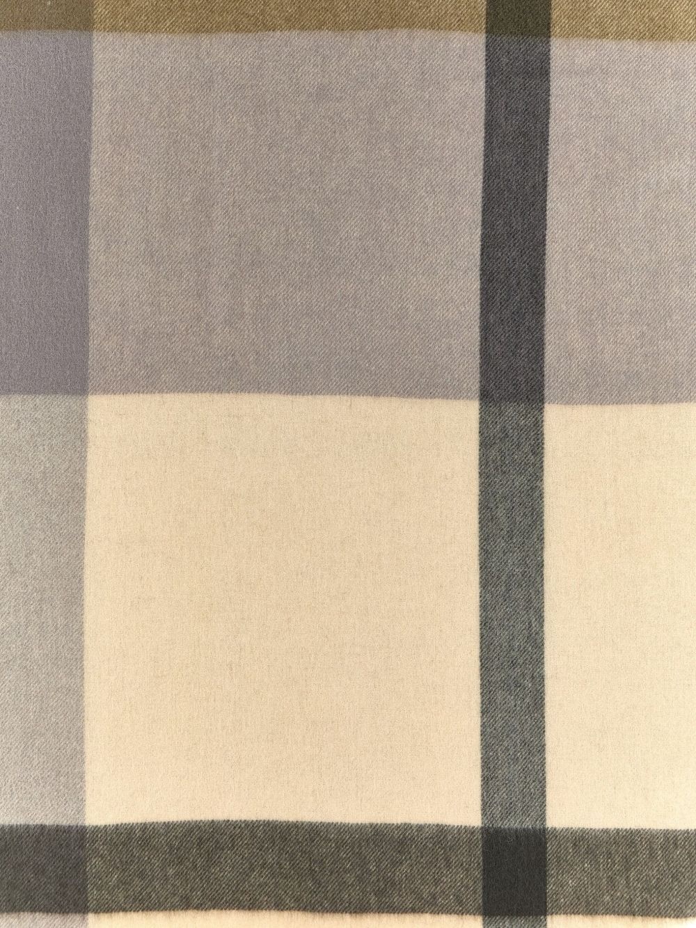 checked wool scarf - 3