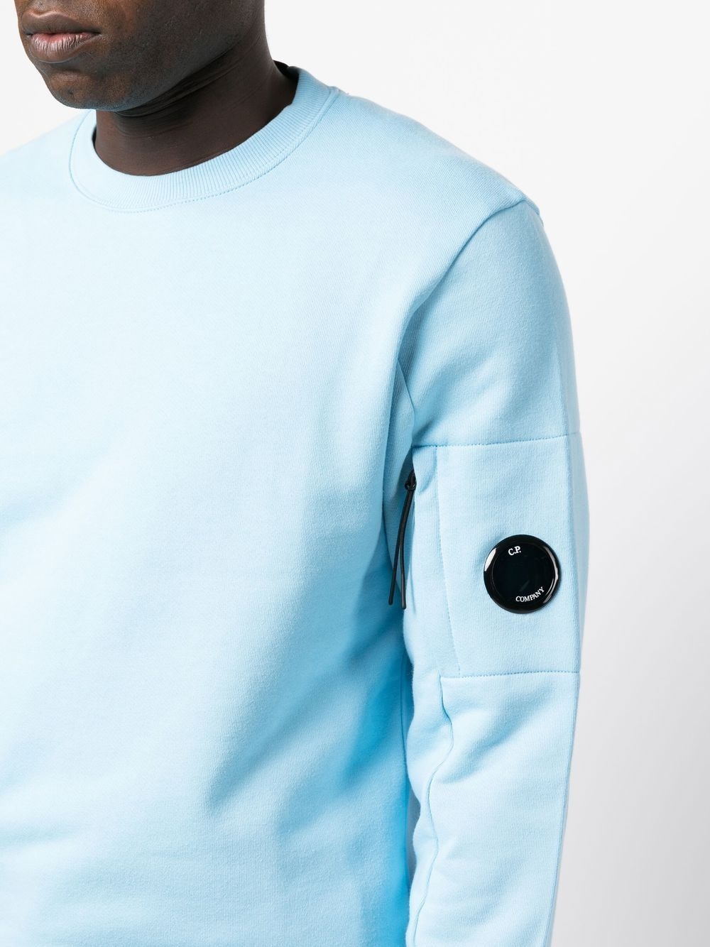 Lens-detail crew neck jumper - 5