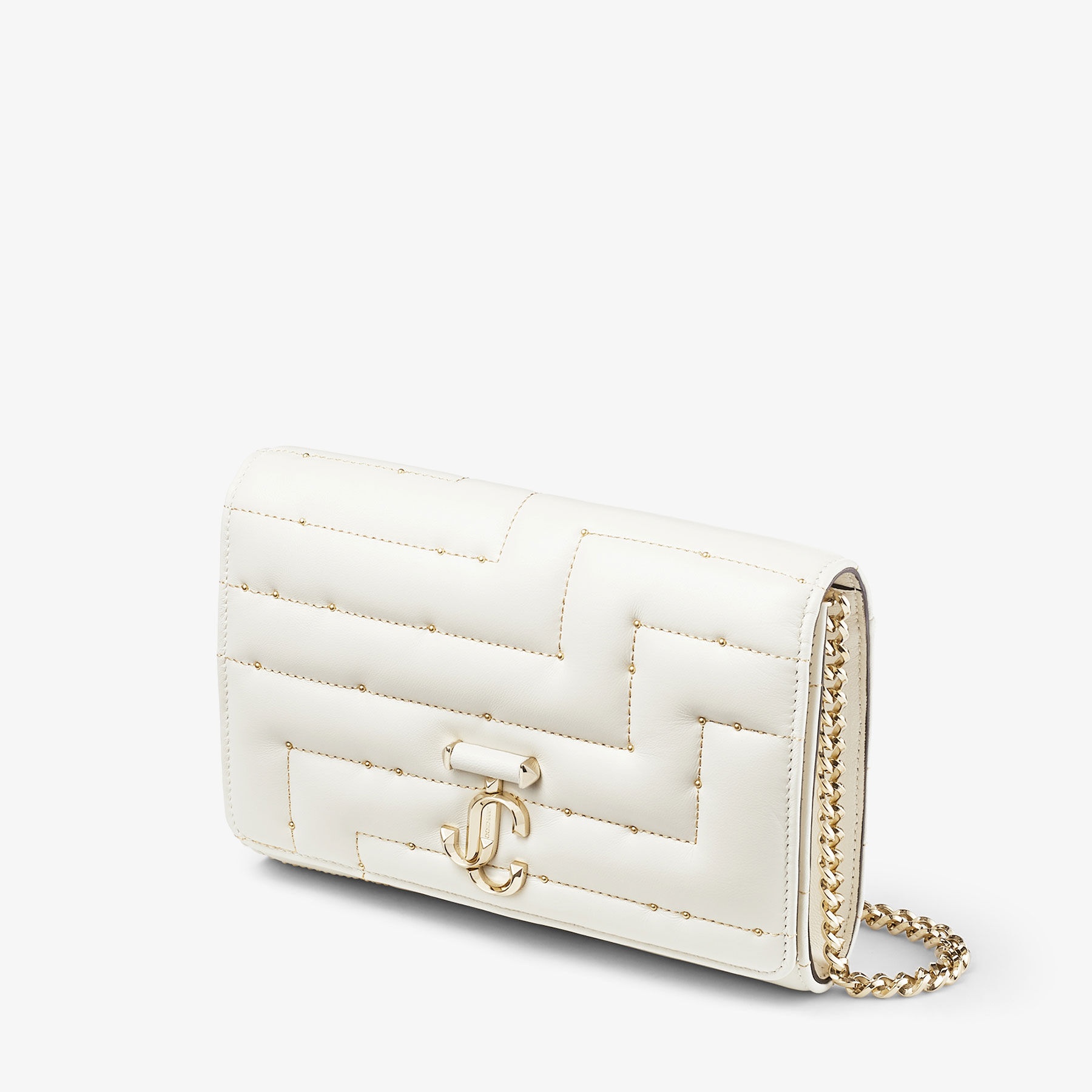 Varenne Clutch
Latte Avenue Nappa Leather Clutch Bag with JC Emblem - 3