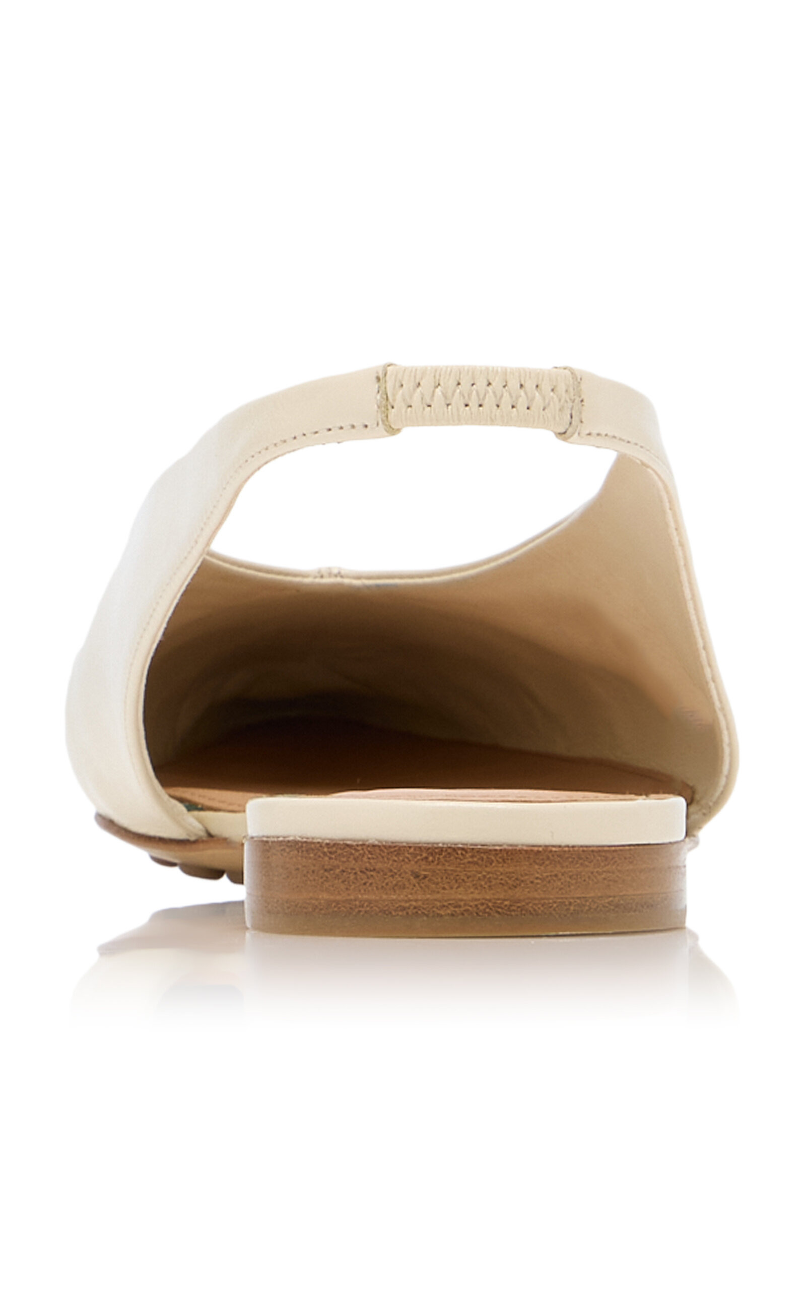 Cushion Lux Leather Slingback Flats ivory - 4
