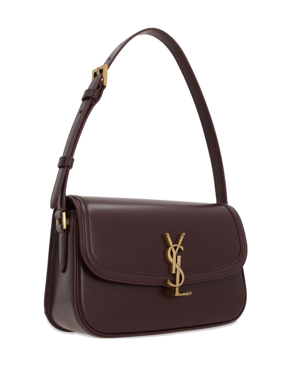 logo-plaque curved shoulder bag - 3