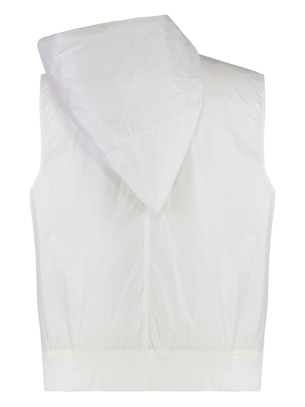 hooded zip-front waistcoat - 2