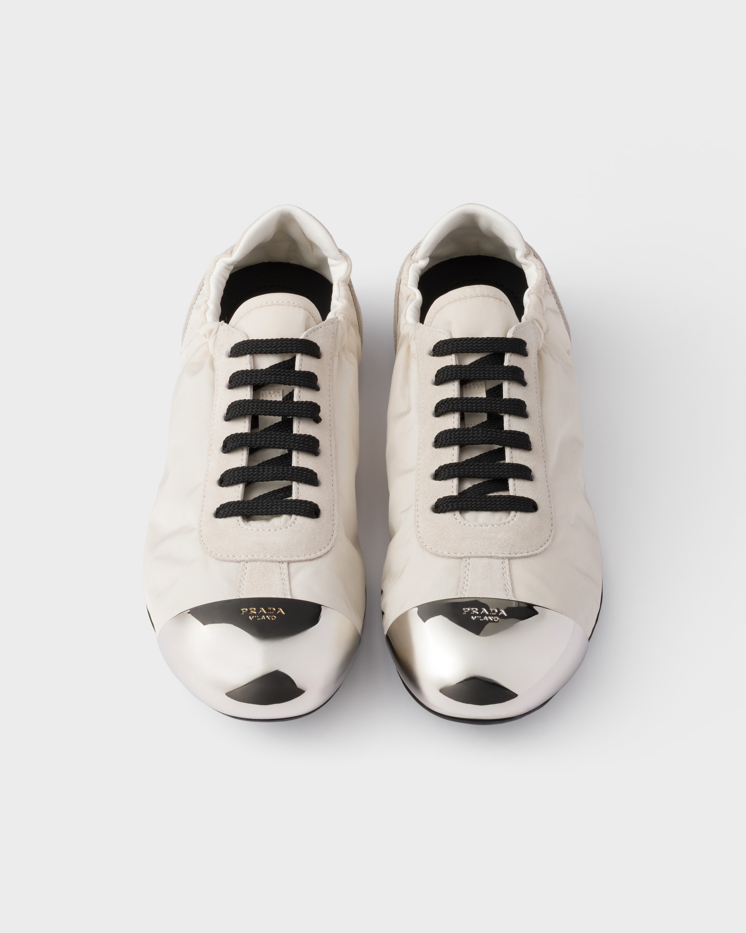Collapse Re-Nylon and suede sneakers with metal toecap - 4