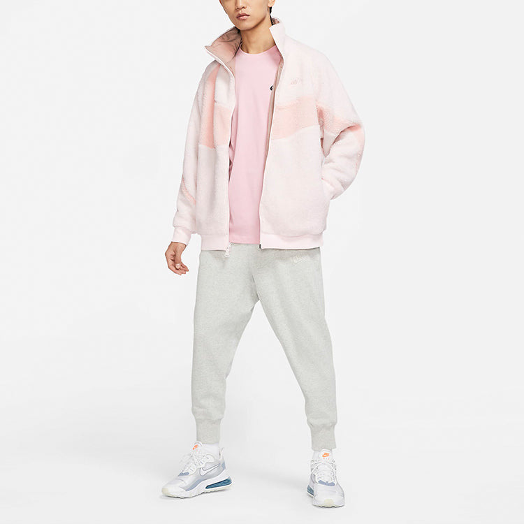 Nike Big Swoosh Reversible Boa Jacket (Asia Sizing) 'Soft Pink Oxford' BQ6546-640 - 5