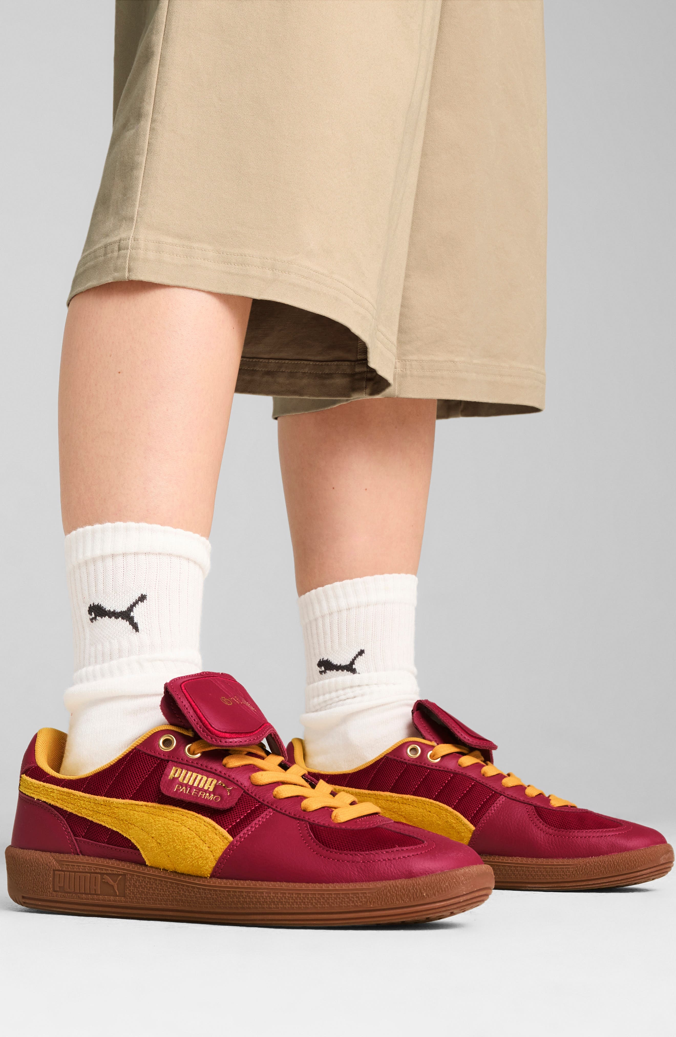 PUMA x Harry Potter™ Palermo Sneaker in Dark Crimson-Yellow Sizzle at Nordstrom - 2