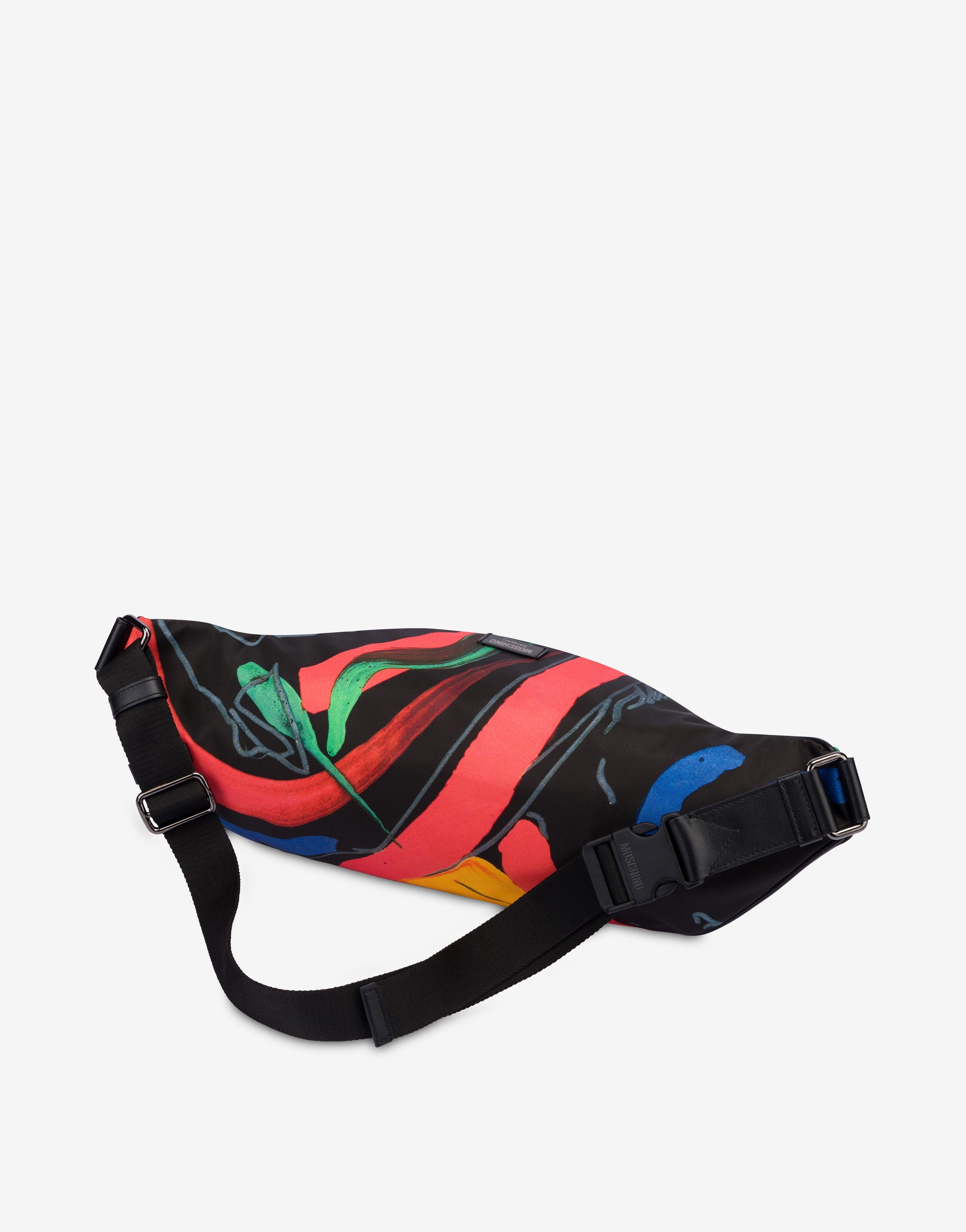 SHADOWS & SQUIGGLES LARGE NYLON BELT BAG 2