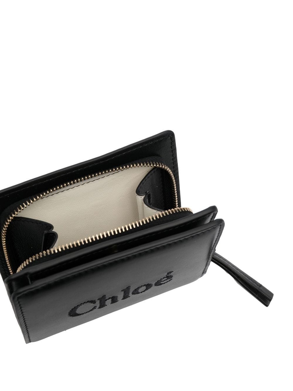 Sense logo-embroidered leather wallet - 3