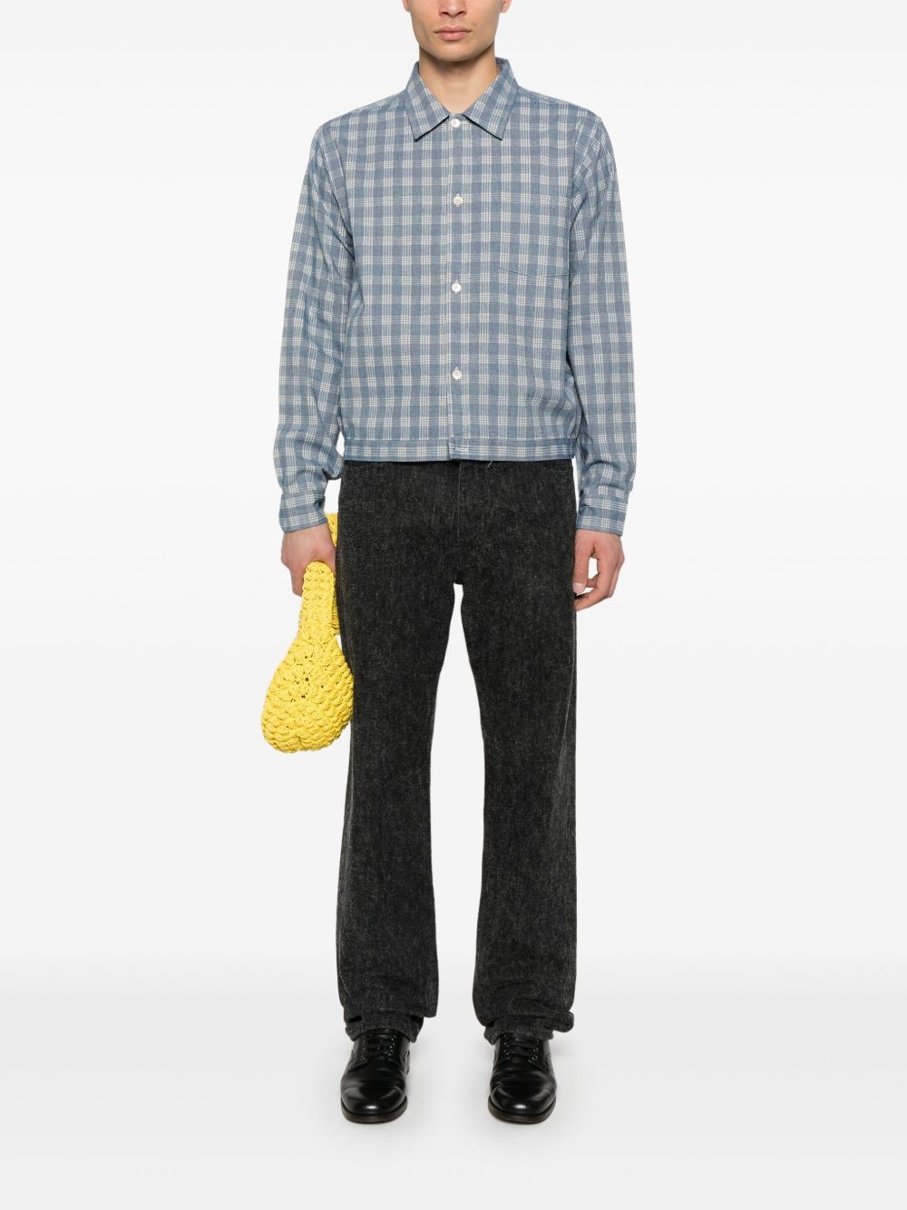 checked shirt jacket - 2