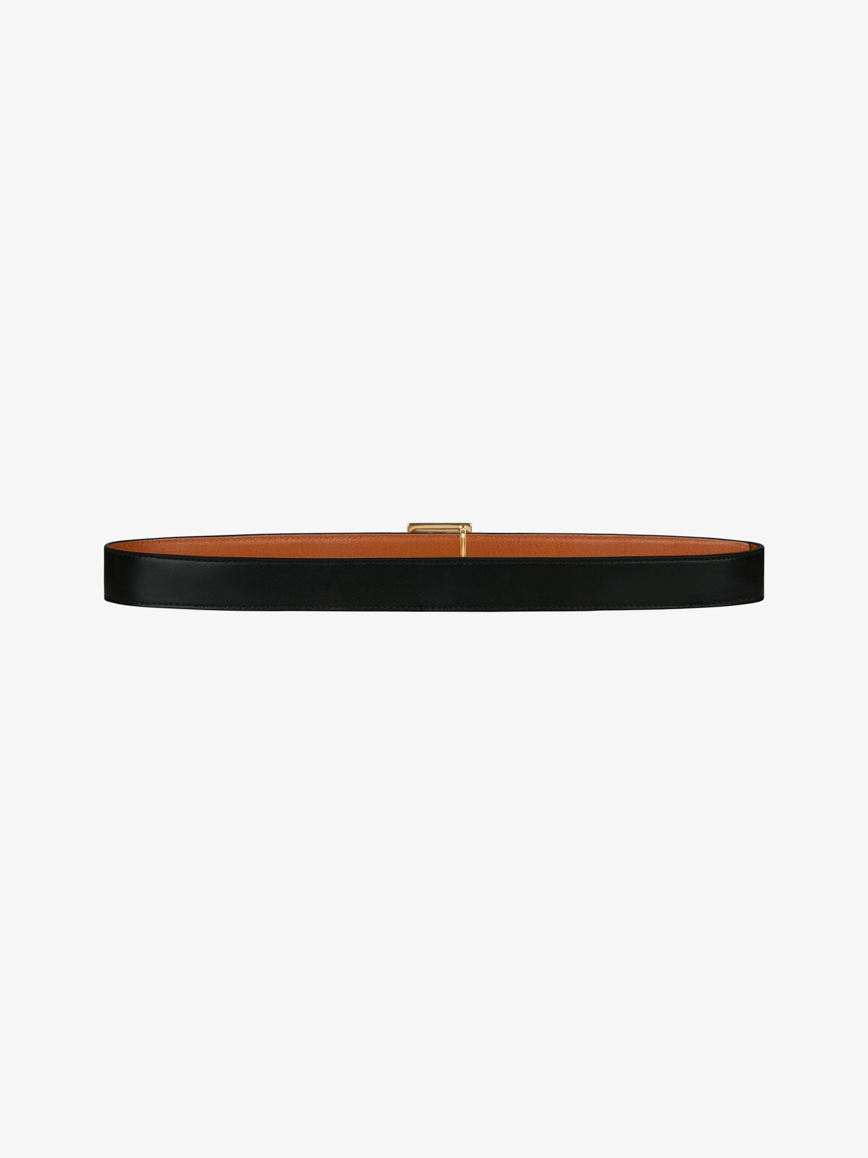 REVERSIBLE BELT IN BOX LEATHER - 6