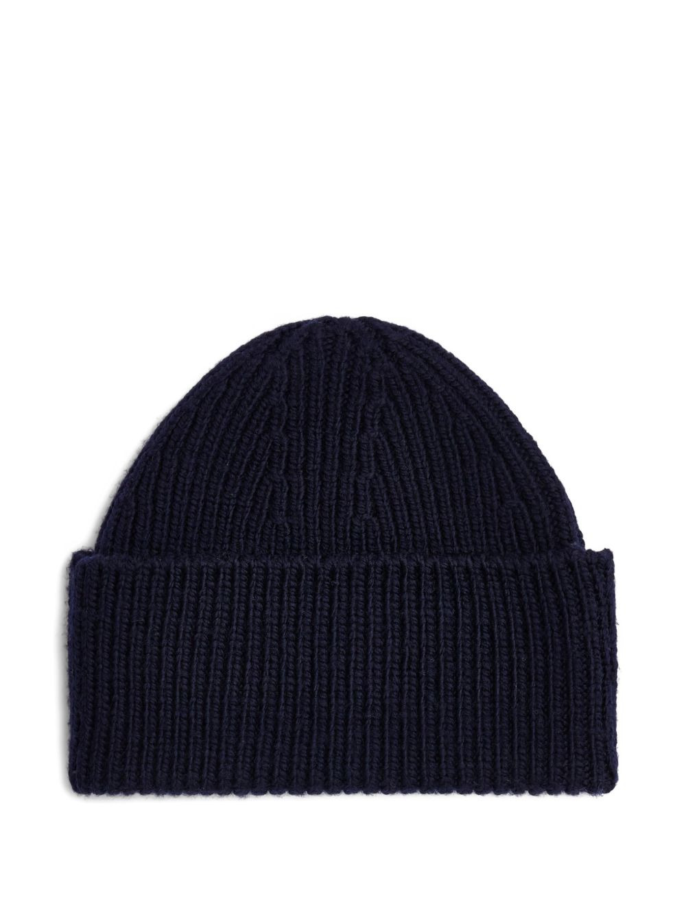 embroidered ribbed beanie - 2