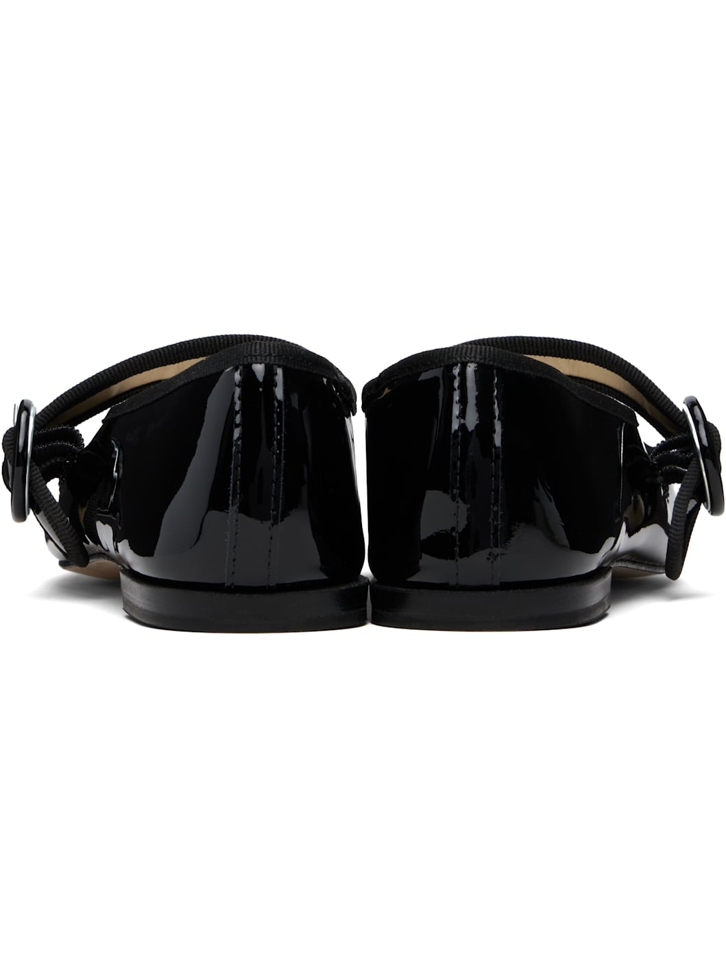 Black Georgia Mary Jane Ballerina Flats - 2