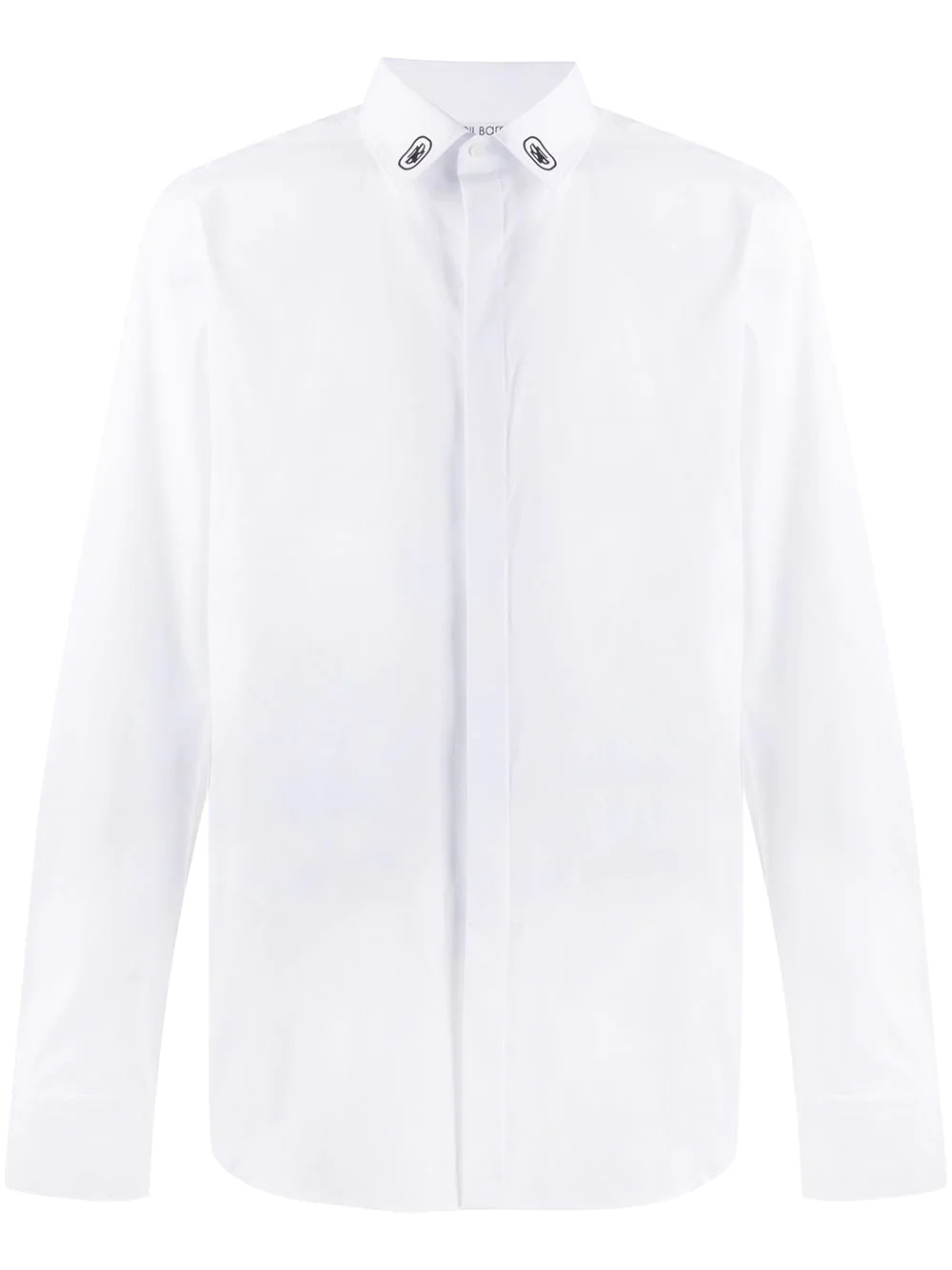 monogram collar tuxedo shirt - 1