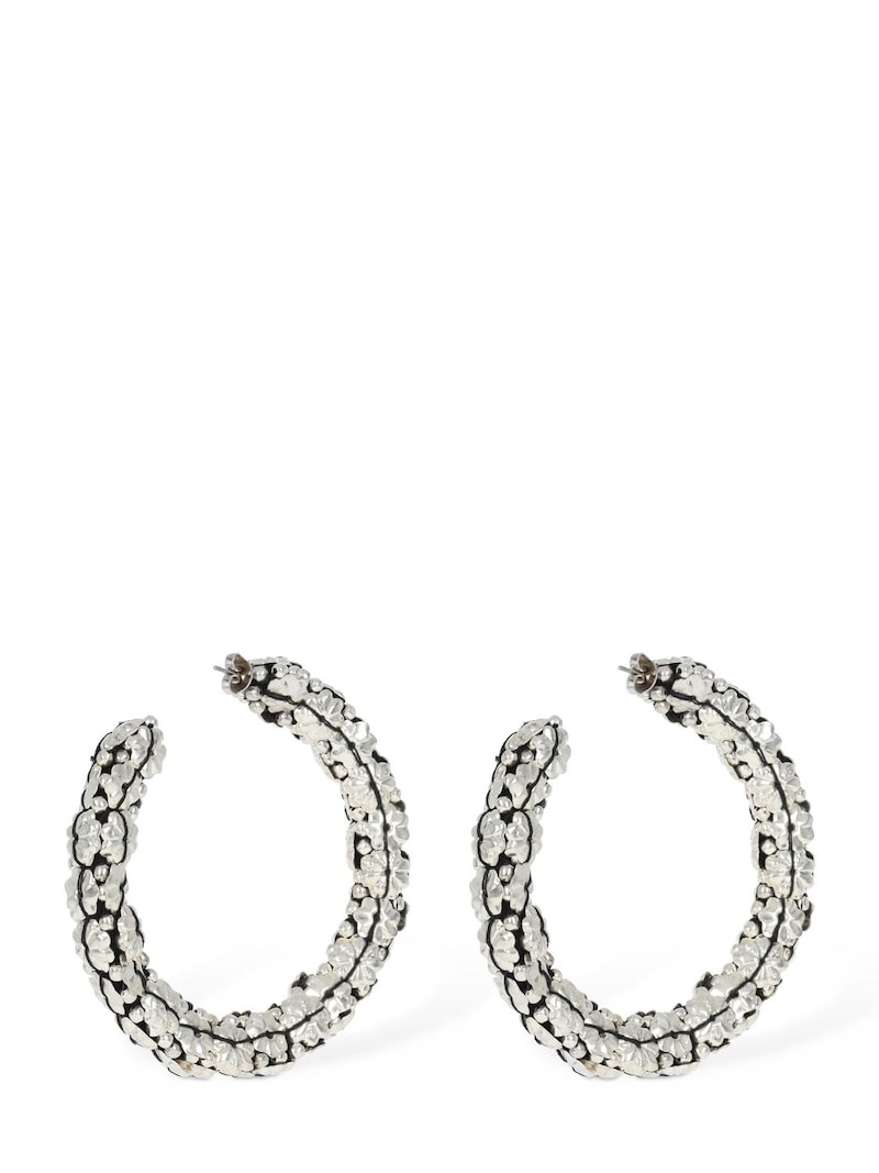 Metallic Someth hoop earrings - 4