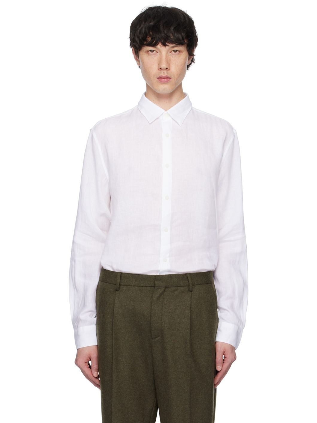 White Linen Shirt - 1