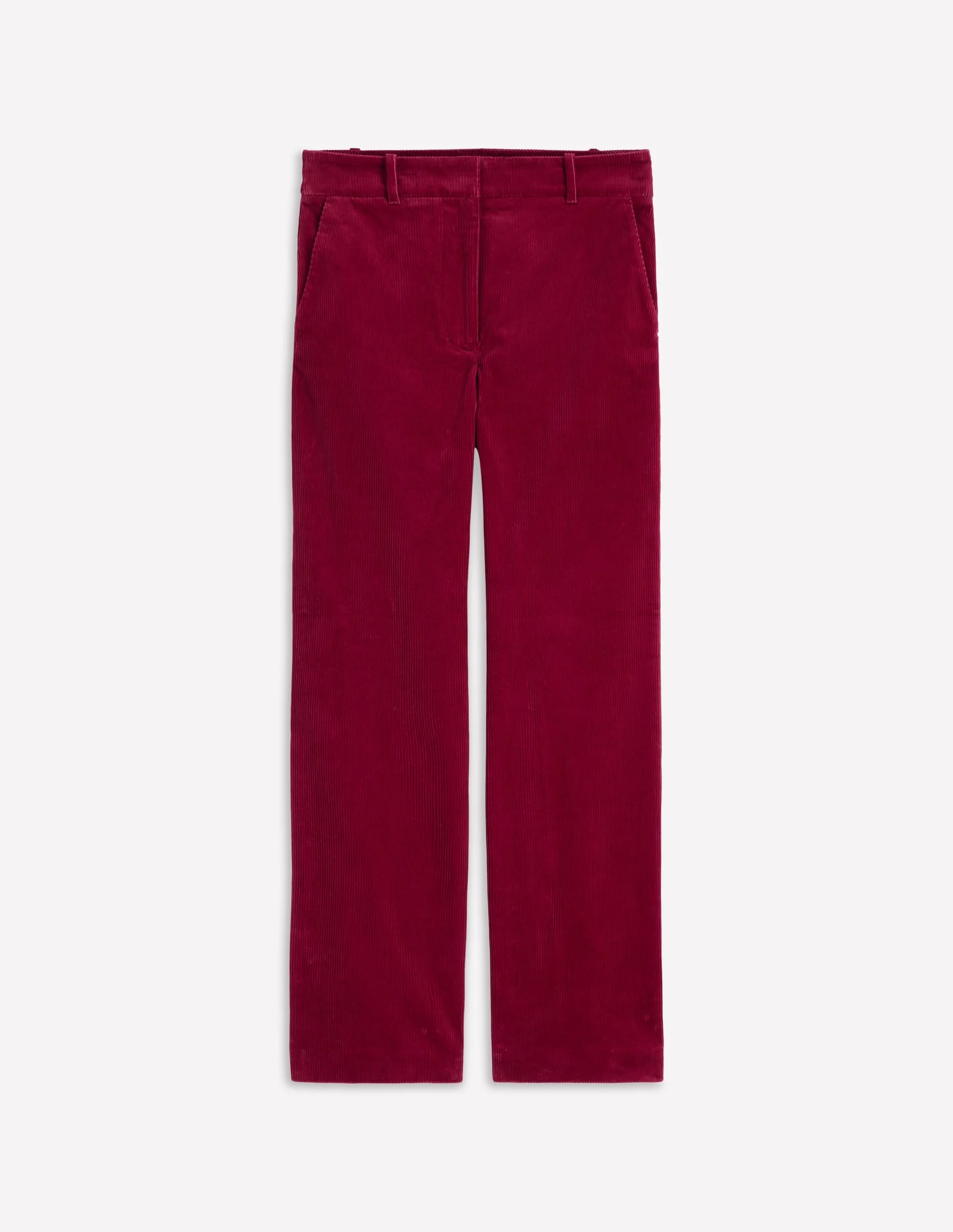 Canonbury Cord Pants-Burgundy Red - 1