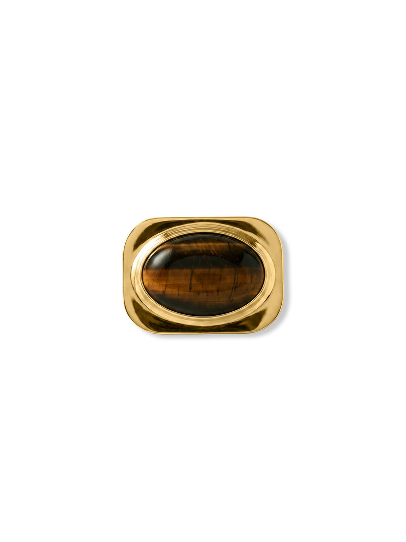 TIGER’S EYE SCARF RING 3